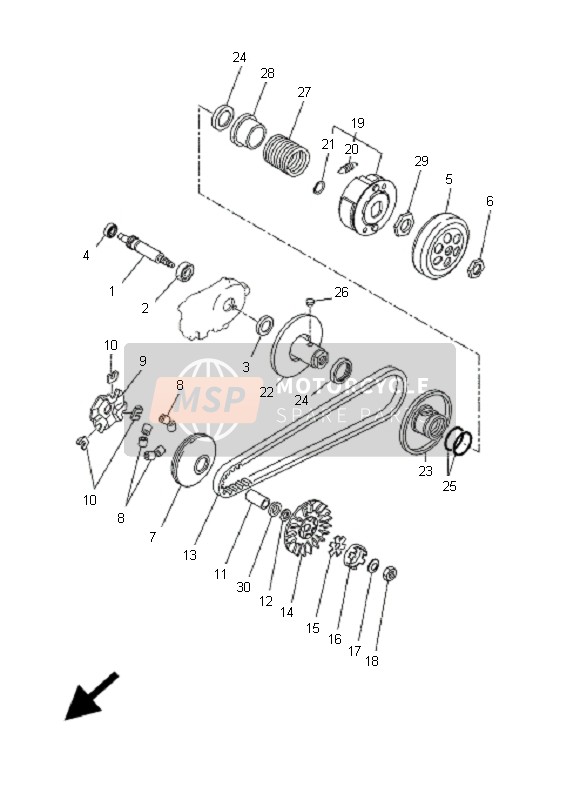 90387135U900, Distanziale, Yamaha, 2